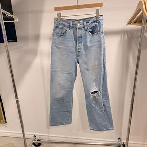 Levi’s, rib cage straight jeans, size 30, length 27